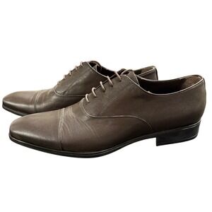 Bruno Magli Men's Brown Leather Oxford‎ Dress Shoes Cap Toe Made in Italy 13